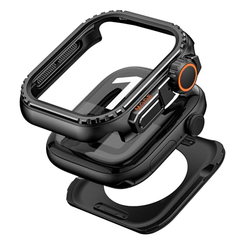 Apple Watch Series 11/10 42mm 46mm �Ή� ���^���P�[�X Apple Watch Ultra 3/2/1 49mm �Ή� �A���~�j�E�������P�[�X�ϏՌ� ���b��Ultra3/Ultra2/Ultra�ɕϐg�ł��A�b�v�O���[�h�A��