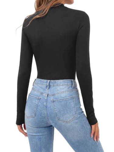 Image of OPOIPIN Women's Long Sleeve Basic Bodysuit