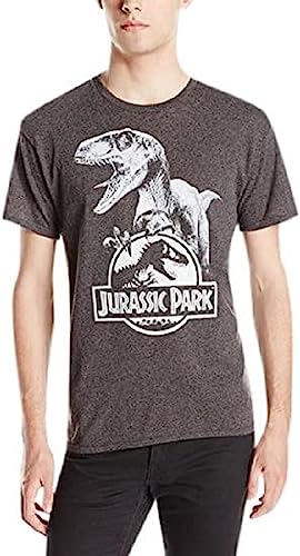 T-Shirt Jurassic Park Homme S en Tissu Noir de Haute Qualité