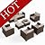 HERA'S HOUSE Wicker Patio Furniture Set, 7 Pieces Outdoor Seating Furniture, Patio Conversation Sofa Sets with Ottomans for Backyard Lawn Deck, Beige
