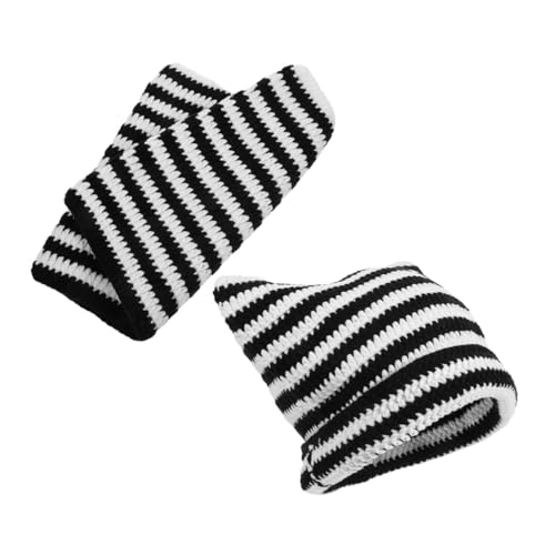 Bonnet chat tricoté main contre le froid oreilles bien couvertes hiver