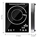 Duxtop Portable Induction Cooktop, High End Full Glass Induction Burner with Sensor Touch, 1800W Countertop Burner with Stainless Steel Housing, E200A, Black