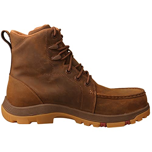 Image of Twisted X Men's 6 inch Work Oblique Toe Boot, Moc Toe Nano Toe with CellSole