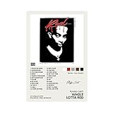 YTGMO Playboi Carti Whole Lotta Red Music Album Cover Signed Limited Poster Canvas Poster Wall Art Decor Print Picture Paintings for Living Room Bedroom Decoration Unframe:12x18inch(30x45cm)