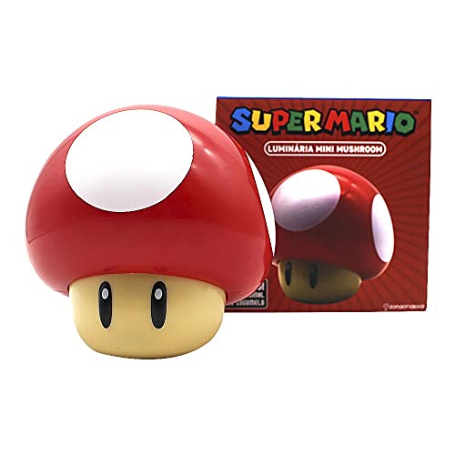 Luminária Mini Cogumelo Com Som Super Mario Oficial