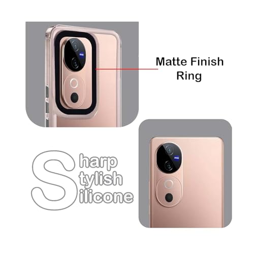 Image of A rtistque Ultra Stylish Back Cover Case for Vivo V40 5G / V40 Pro 5G | Premium Shockproof TPU | Protective Design | Vivo V40 5G / V40 Pro 5G Cover - White