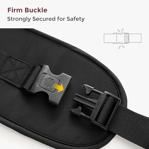 Image of Momcozy Hip Carrier Belt Extender - Compatible with Momcozy Move2Fit Hip Carrier, Extends Waist Band up to 61 inch for Plus Size Parents, Adjustable Fit, Soft & Breathable, Black