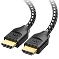 Cable Matters [Ultra High Speed HDMI Certified] Braided 48Gbps 8K HDMI Cable 13.1 ft / 4m with 8K@60Hz, 4K@240Hz and HDR Support for PS5, Xbox Series X/S, Apple TV and More in Black