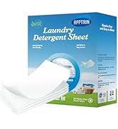 AppXynn Laundry Detergent Sheet, Liquidless Soap, Power Sheets Fresh Scent 60 ct, up to 120 small...