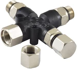 Agora-Tec® Airbrush Compressed Air Distributor 3x or 4x or 6x , 3-fach ...