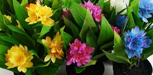 Plante d'intérieur artificielle freesia en pot de 40cm - 5
