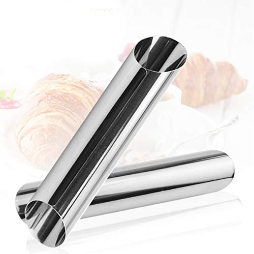 6 Piezas Moldes en Espiral de Acero para Cannoli