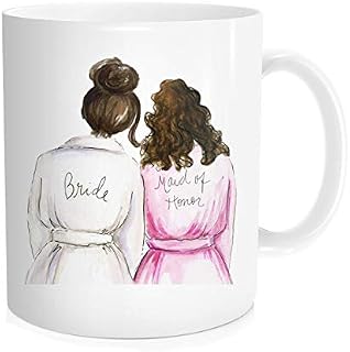 Bride Coffee Mug Bridal Shower Wedding Gift, Maid Of Honor Bestie, Best Friend