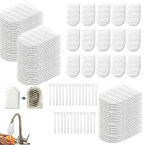 2026 New Faucet Filter Cotton Bag 100pack Faucet Filter Bag for Filtering tap Water Cotton Filter Bag for Faucet Kitchen Sink (100PCS)