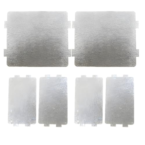 YIPFEN 6 plaques mica pour micro-ondes, protection résistante à la chaleur pour guide d'ondes, plaques mica découpables pour réparation de four, 4 petites...