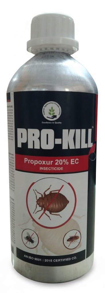 PRO-KILL Propoxur 20% EC Insecticide – Powerful Bed Bug, Cockroach & Fly Killer Liquid for Home & Commercial Pest Control – Fast Action Crawling Insect Treatment (1ltr)-image-14