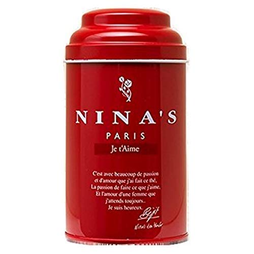Nina's Paris, Je t'Aime Thé, Nina's I Love You Loose Tea in Original Red Gift Tin, 3.5 Ounces