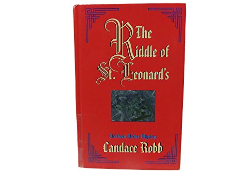 The Riddle of St. Leonard's: An Owen Archer Mys... [Large Print] 0786212462 Book Cover