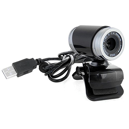 MEMTEQ® Cámara Web CAM 50MP Portátil con Micrófono USB para Ordenador PC Negro