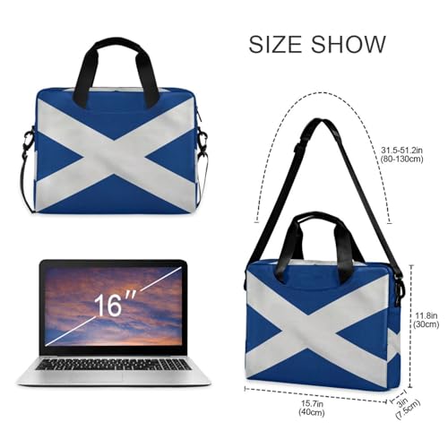 Maletín para portátil azul con bandera de Escocia 15.6" miniatura 5