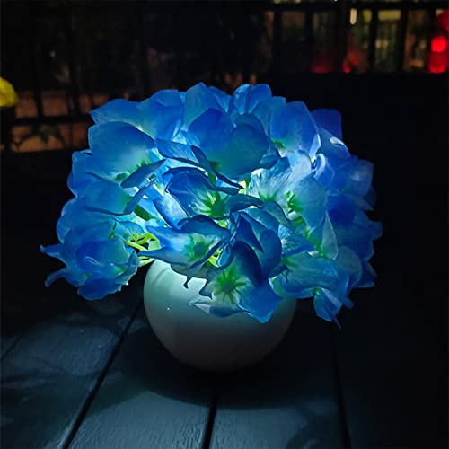 TLM Toys Bonsai-Blumen-Licht | Batteriebetriebene Hortensien-Nachtlichter mit Blumentopf - Helligkeitstisch beleuchteter Bonsai für Heimdekoration, Innendekoration, Hofdekoration - Image 3