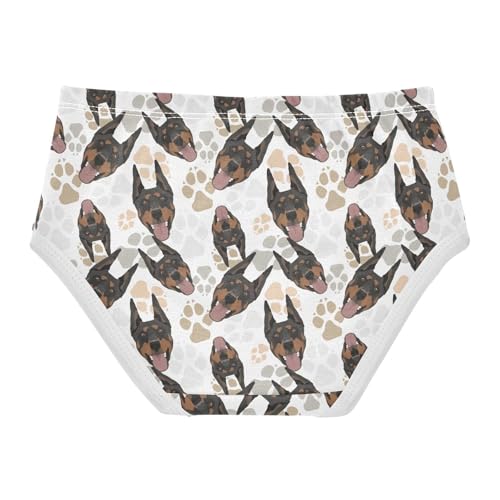 Girls' Underwear Doberman Dog Cotton Stretch Comfort Toddler Panties2