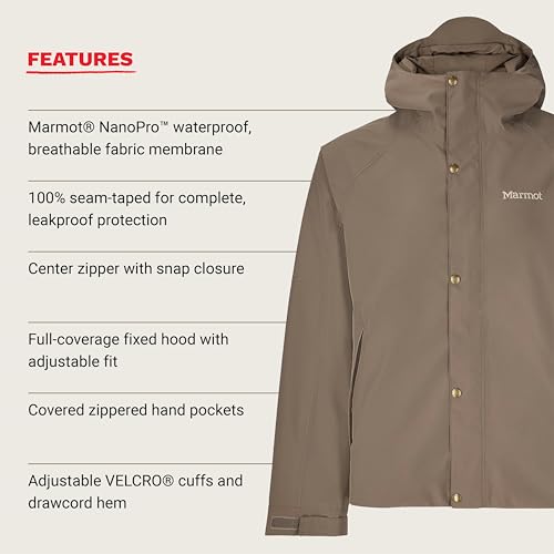 Image of MARMOT Men's Cascade Durable & Waterproof Rain Jacket
