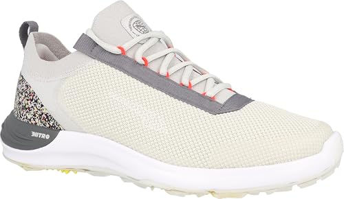 Puma Golf Men's PHANTOMCAT Nitro Golf Shoes, Glacial Gray-Slate Sky-RED Blast, 103