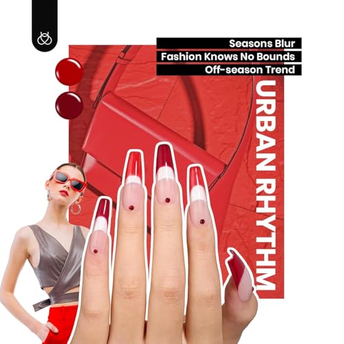 Image of Beetles Fall Gel Polish Set - Urban Rhythm Collection, 25 Colors Pink Red Blue Green Colors Gel Nail Polish Set with 3Pcs Base Top Coat Nail Art UV LED Soak Off DIY Salon Manicure