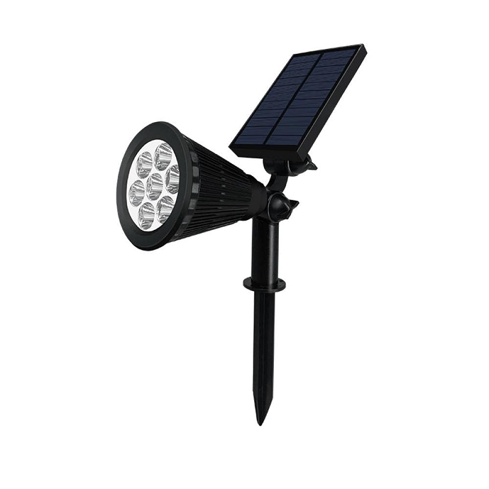 LED Solar Lampada Spotlight Spotlight impermeabile Controllo della luce Inserimento Piano Giardino Lampada da giardino Regolabile all'aperto Giardino Lampada da giardino-4 LED._Luce colorata