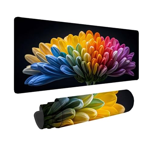 Tapis de souris XXL gamer tapis souris fleur sous main bureau PC