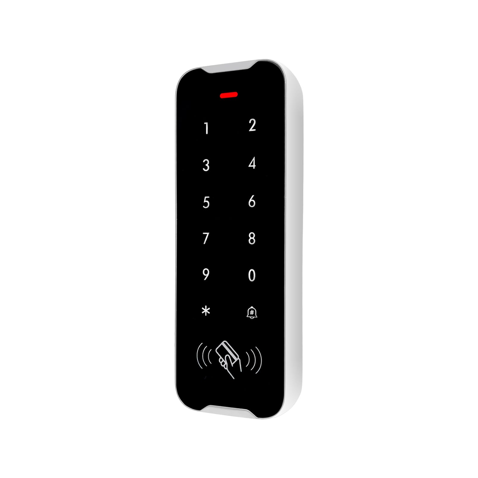 Türzugangskontroll-Set, RFID-Tastatur, 544.3 kg Magnetschloss-Set, Ausgangstaste, Türklingel, Netzteil-Controller, 10 RFID-Schlüsselanhänger (XC50-500kg-Kit)