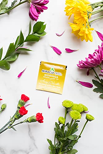 Miracle Tree - Organic Moringa Superfood Tea, 25 Individually Sealed Tea Bags, Honey & Vanilla (Keto, Detox, Energy/Immunity Booster, Vegan, Gluten-Free, Organic, Non-Gmo, Caffeine-Free) #TOP6