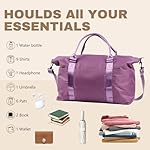 Weekender Duffel Bags for Women, Travel Totes Bag for Airplane Essentials, Overnight Bags for Women with Trolley Sleeve, Large Carry On Hospital Bag for Labor and Delivery, Sport, Gym - Image 3