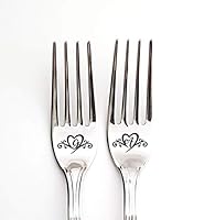 Algopix Similar Product 6 - Wedding Dining Set Forks Gift Custom