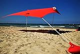 Grande Tente de Plage XXL Familiale Anti UV UPF 50+ - Abri Parasol Camping 5 Personnes, Installation 2min, Compact Voyage - 6 Couleurs - SHADYSAND