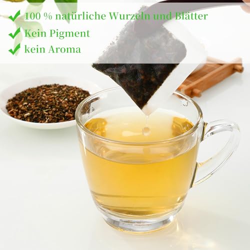 Löwenzahntee Löwenzahnwurzel 100 Teebeutel, Dandelion root leaf tea 100% natürlich und ohne Zusatzstoffe