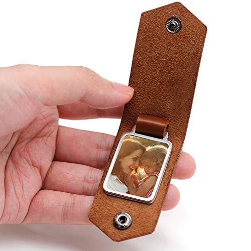 Greatingreat Leather Keychain-Dad Gifts-Best Papa Ever-Daddy Gifts From Daughter Son-Personalized Present For Papa Christmas Father'S Day Birthday thumb #2