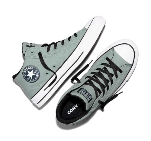 Image of Converse, Unisex, Chuck Taylor All Star Malden Street Mid Top Sneakers, Pavemint /Black /White, Men's 14, Women's 16 Medium
