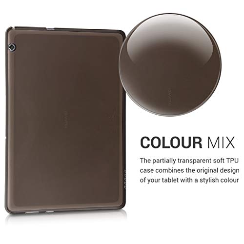 kwmobile-Carcasa-Compatible-con-Huawei-MediaPad-T5-10-Funda-Tablet-de-plastico-TPU-Estuche-en-Negro