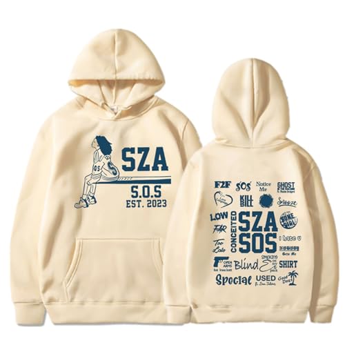 Sweatshirt SZA S.O.S en coton chaud contre le froid hivernal