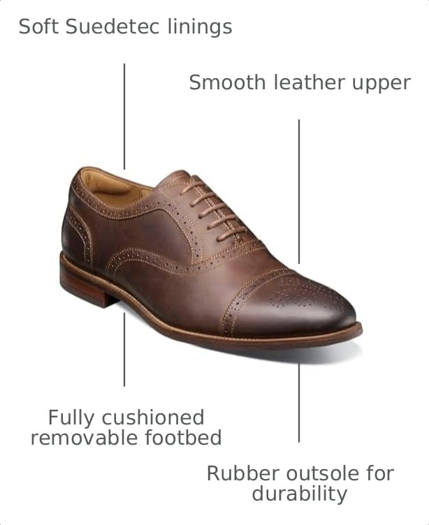 Image of Florsheim Men's, Rucci Cap Toe Oxford