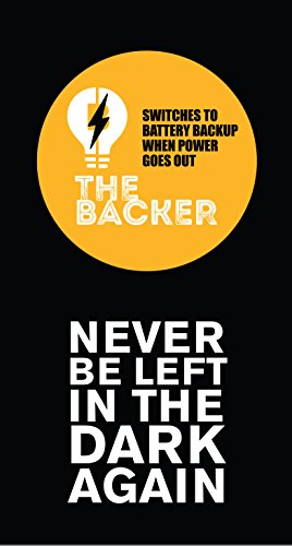 The Backer battery backup power supply recessed 5" or 6" ceiling light fixture, LED, power out safety floodlight, emergency lighting, kitchen, bathroom, hallway, office