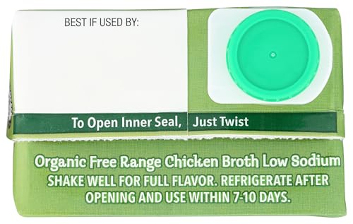 Pacific Foods Organic Free Range Chicken Low Sodium Broth, 32 oz