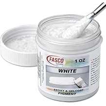 Fasco Epoxies White Pigment for Epoxy Resin & Gelcoat Concentrated Colorant - 1 oz