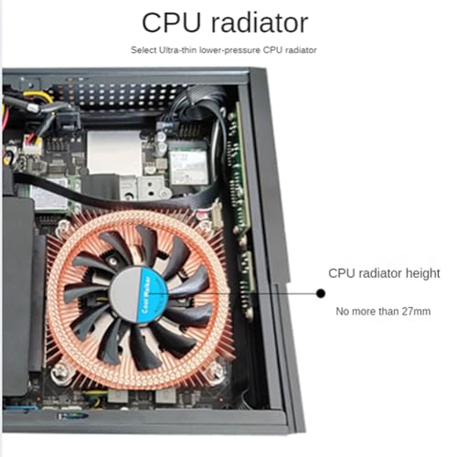 Mini ITX Computer Case HTPC Host Chassis USB2.0 ITX Enclosure Industrial Control Chassis for Business Easy Install Easy to Use miniatura 6