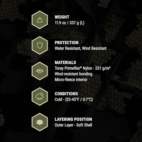 KUIU Guide PRO Vest – Wind & Water-Resistant Soft Shell Hunting Vest, Durable & Quiet with Fleece Lining for Cold Weather4