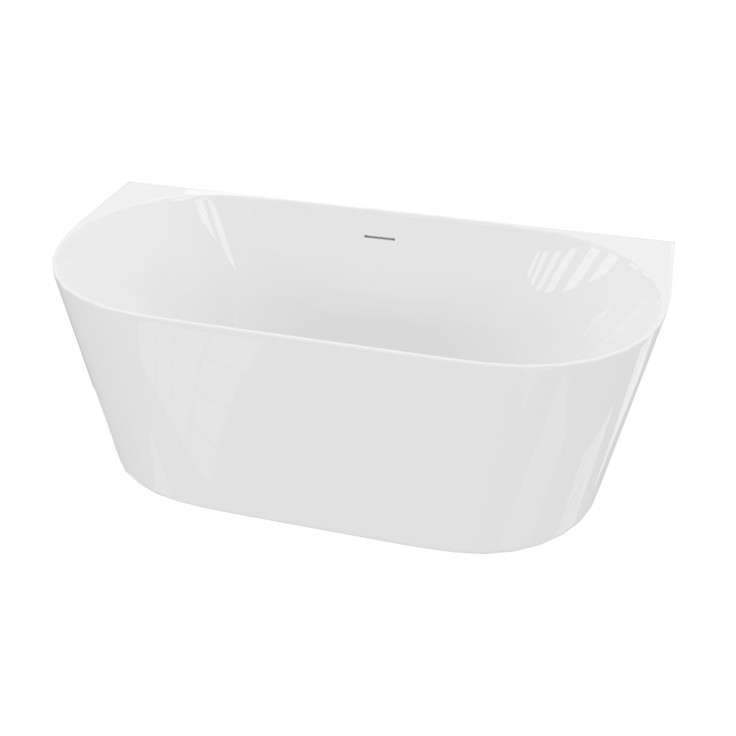 LAVITA Vasca da bagno autoportante Caldera 1600 Acrilico 160x75x58 cm Vasche da bagno Forma rettangolare Moderna vasca in acrilico Autoportante 2 persone 250 L Rivestimento antimicrobico Bianco lucido