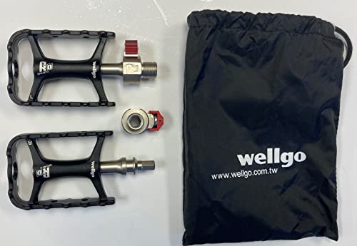 Flat Pedals (Pop-Off) - Pair, With Quick-Release Latch (Black) #TOP2