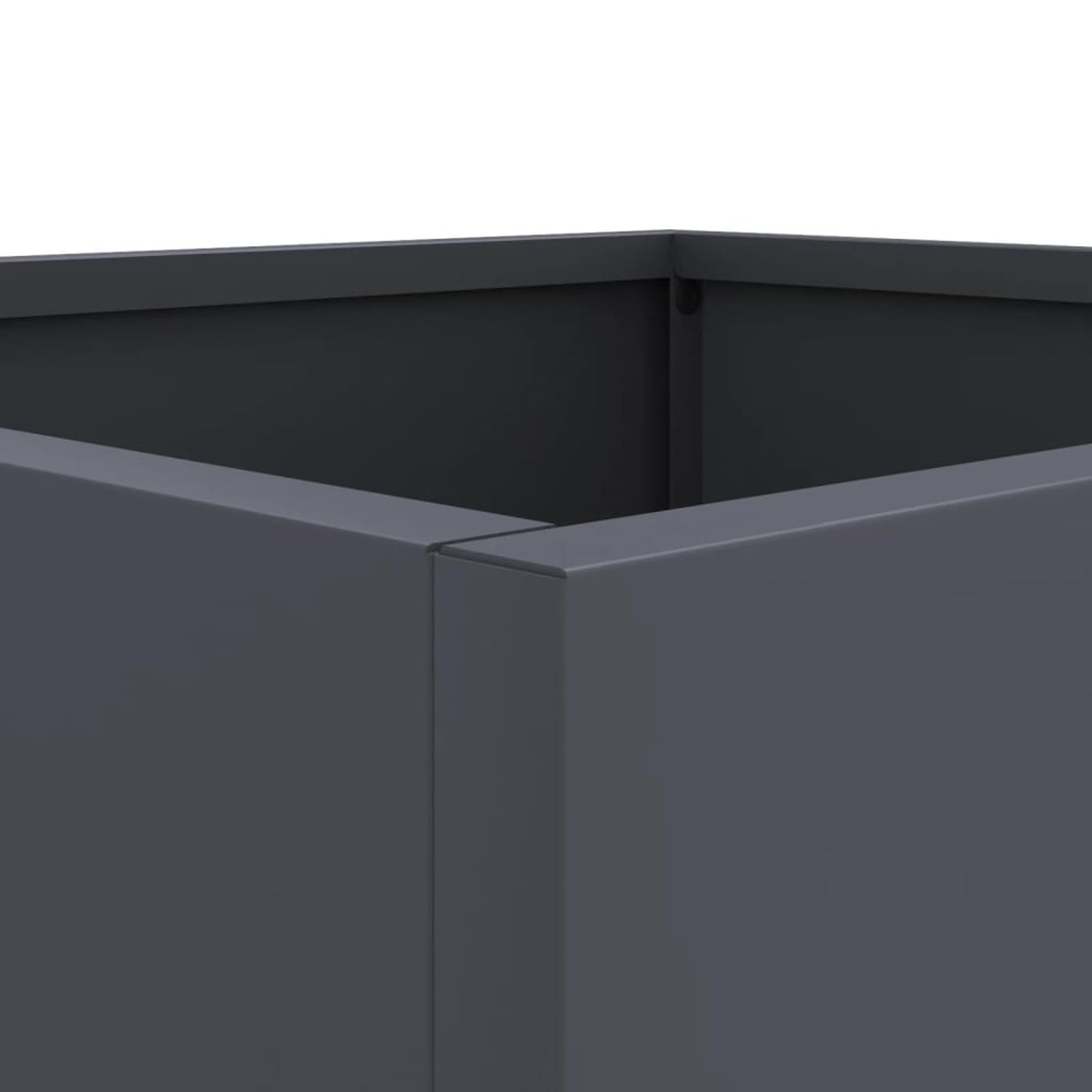 Gecheer Fioriere Rialzate, per Giardinaggio Fai da Te con Struttura in Acciaio Laminato a Freddo 32x30x29 cm Antracite, Ideali per Balcone Patio e Giardino